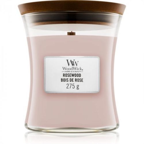 Woodwick Rosewood scented candle Wooden Wick 275 g
