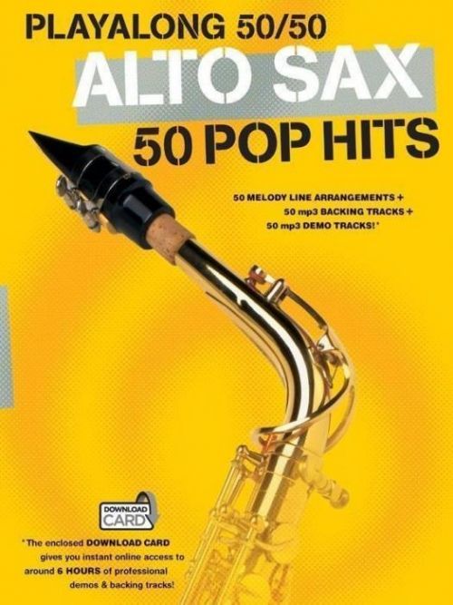 Hal Leonard Playalong 50/50: Alto Sax - 50 Pop Hits