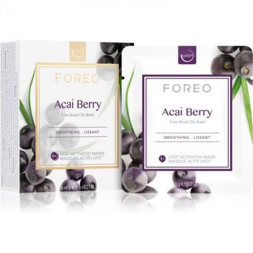 FOREO Farm to Face Acai Berry Smoothing Mask 6 x 6 g
