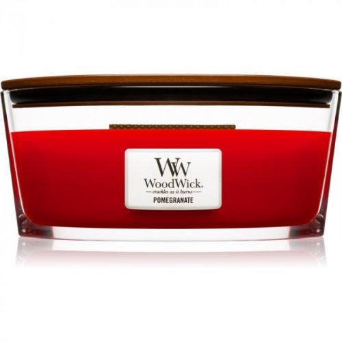Woodwick Pomegranate scented candle wooden wick (hearthwick) 453,6 g