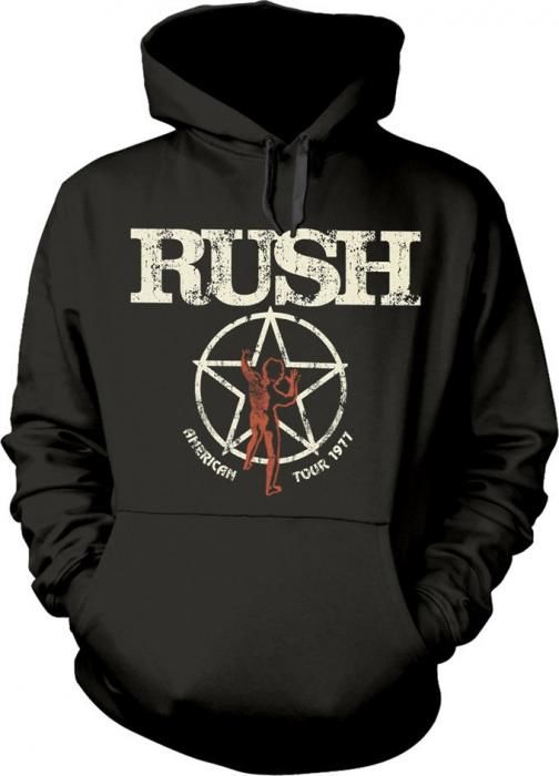 Rush American Tour 1977 Hooded Sweatshirt M
