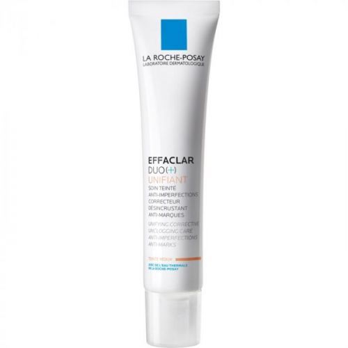 La Roche-Posay Effaclar DUO (+) Tinted Unifying Correcting Treatment for Skin with Imperfections and Hyperpigmentation Shade Medium Duo [+] 40 ml