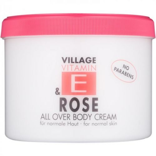 Village Vitamin E Rose Body Cream paraben-free 500 ml
