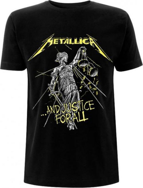 Metallica Unisex Tee And Justice For All Tracks (Back Print) M