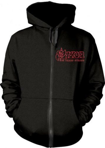 Saxon Strong Arm Of The Law Hooded Sweatshirt Zip XXL