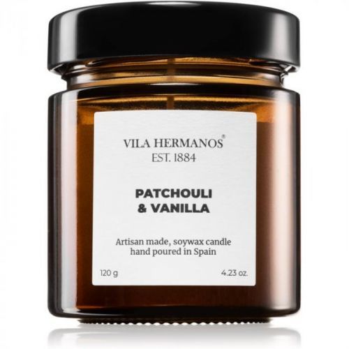 Vila Hermanos Apothecary Patchouli & Vanilla scented candle 120 g
