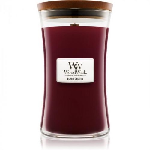 Woodwick Black Cherry scented candle Wooden Wick 609,5 g