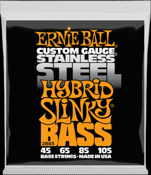 Ernie Ball 2843 Stainless Steel Hybrid Slinky Bass