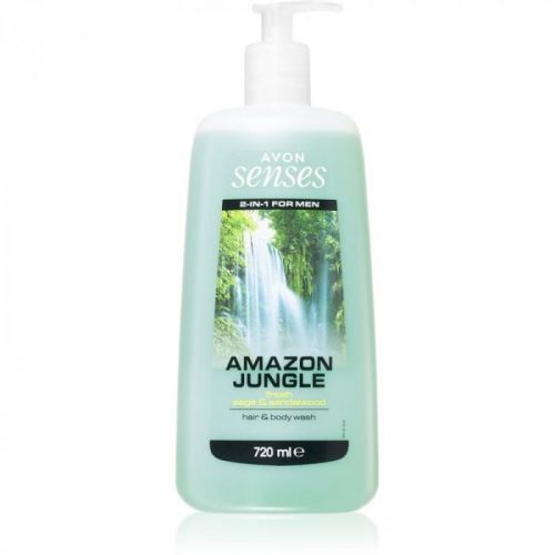 Avon Senses Amazon Jungle Body and Hair Shower Gel for Men 720 ml