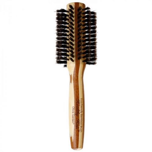 Olivia Garden Healthy Hair 100% Natural Boar Bristles Hair Brush Diameter 30 mm