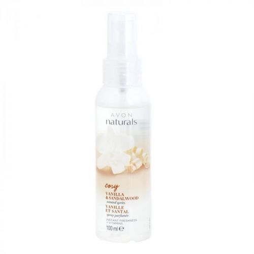 Avon Naturals Fragrance Refreshing Body Spray with Vanilla and Sandalwood 100 ml