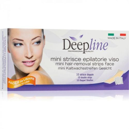 Arcocere Deepline Wax Strips for Hair Removal for Face for Women 10 pc