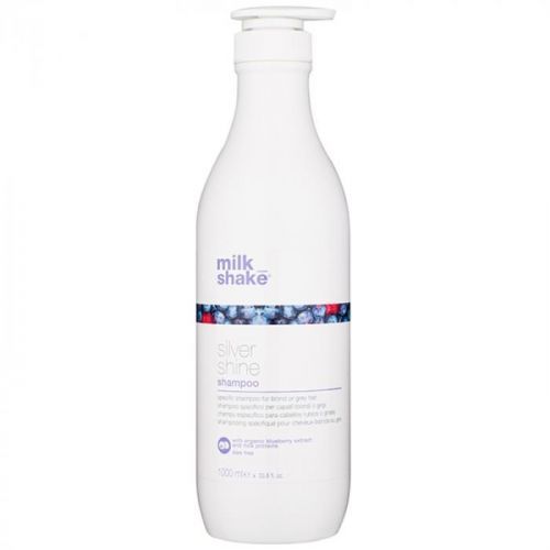 Milk Shake Silver Shine Shampoo for Blonde Hair for Yellow Tones Neutralization 1000 ml