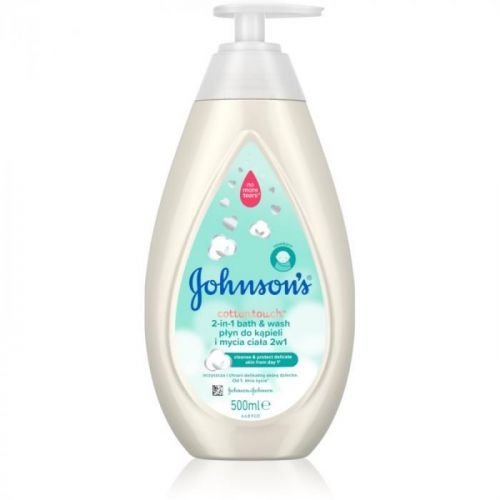 Johnsons's® Cottontouch Bubble Bath and Shower Gel 2 in 1 for Kids 500 ml