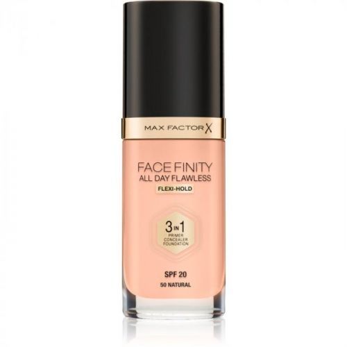 Max Factor Facefinity Foundation 3 in 1 Shade 50 Natural SPF20  30 ml