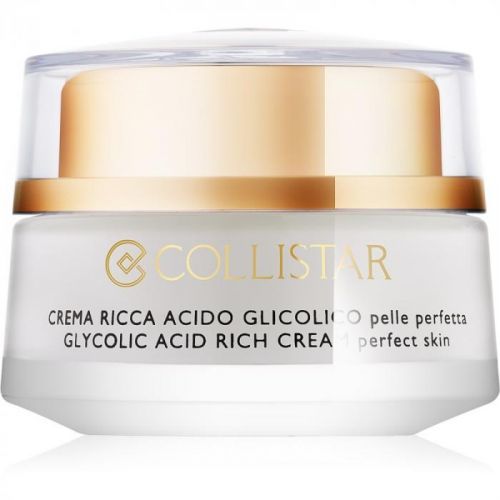 Collistar Pure Actives Glycolic Acid Rich Cream Nourishing Re-plumping Cream with Brightening Effect 50 ml