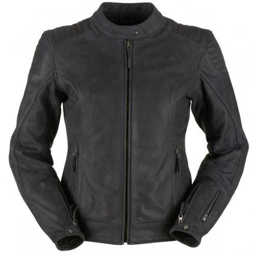 Furygan Debbie Lady Black Leather Motorcycle Jacket M