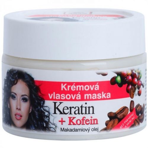Bione Cosmetics Keratin Kofein Cream Mask for Hair 260 ml