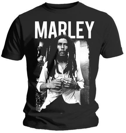 Bob Marley Unisex Tee Black & White XL