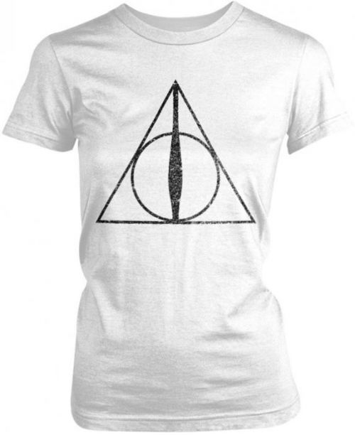 Harry Potter Deathly Hallows Symbol Womens T-Shirt L