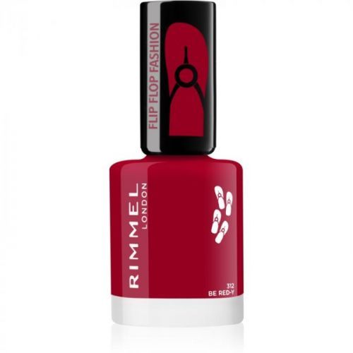 Rimmel 60 Seconds Flip Flop Nail Polish Shade 312 Be Red-y 8 ml