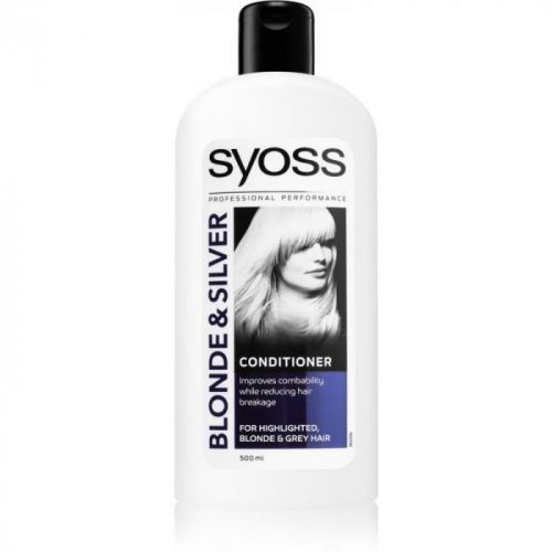 Syoss Blonde & Silver Conditioner for Blonde and Grey Hair 500 ml