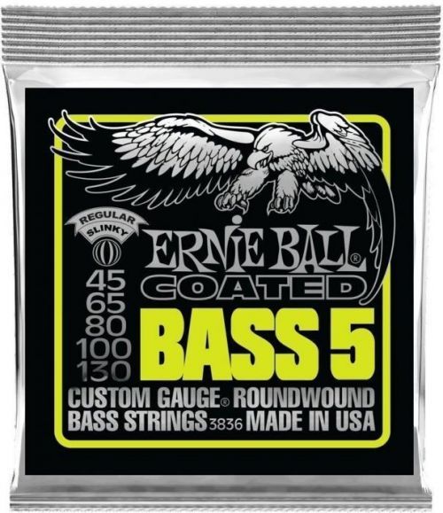 Ernie Ball 3836 Coated Bass 5-string 45-130