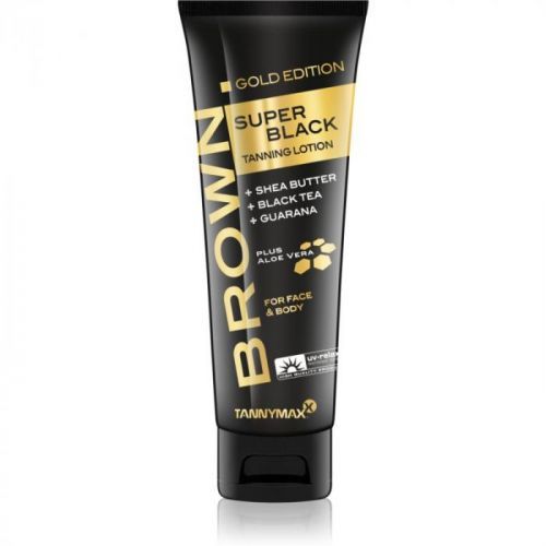 Tannymaxx Brown Super Black Gold Edition Tanning Bed Sunscreen for Tan Enhancement 125 ml