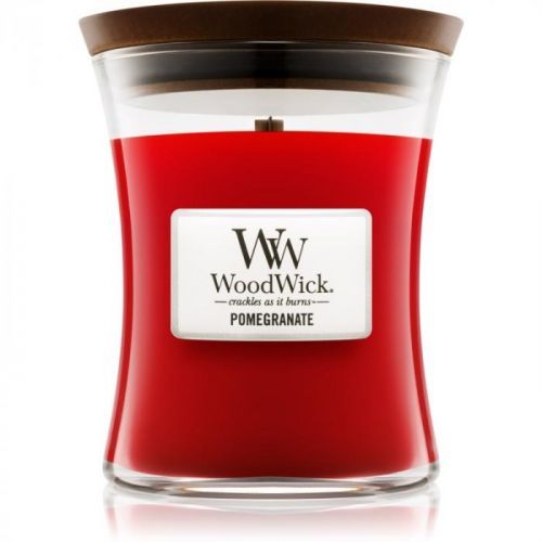 Woodwick Pomegranate scented candle Wooden Wick 275 g