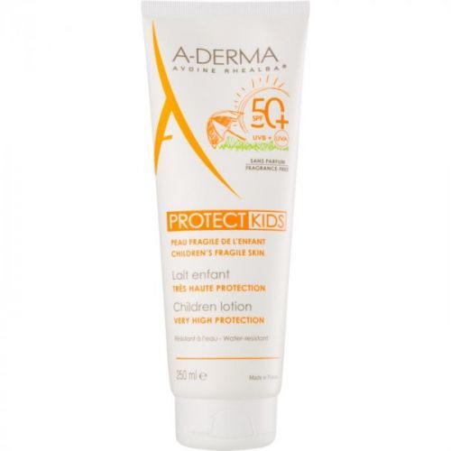 A-Derma Protect Kids Protective Sunscreen Lotion for Kids SPF 50+ 250 ml