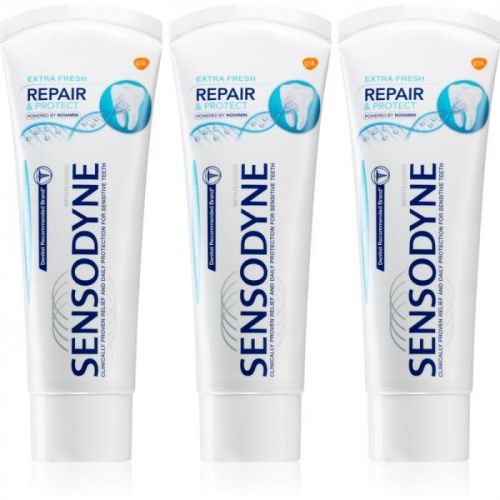 Sensodyne Repair & Protect Extra Fresh Toothpaste For Protection Of Teeth And Gums 3 x 75 ml