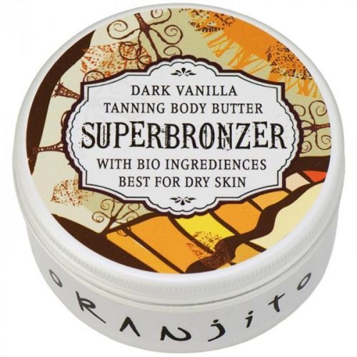 Oranjito Bio Dark Vanilla Tanning Bed Body Butter with Sunscreen 100 g