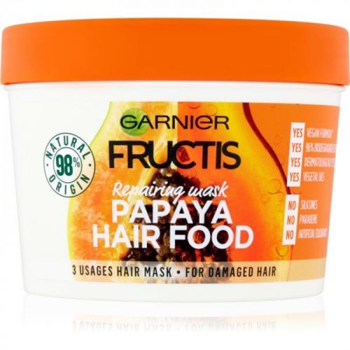 Garnier Fructis Papaya Hair Food Restorative Mask for Damaged Hair 390 ml