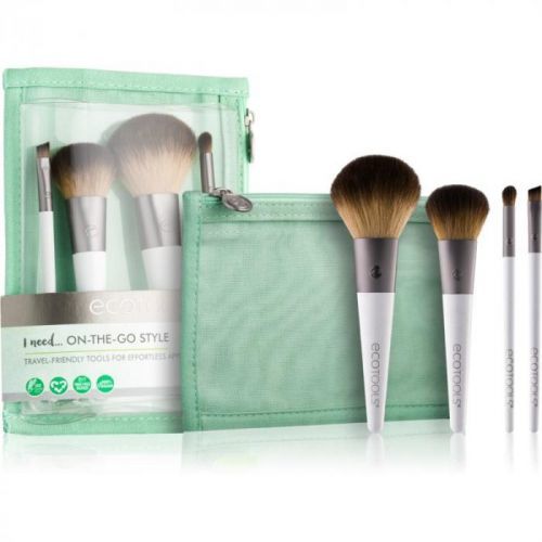 EcoTools On-The-Go Style Brush Set III. (For Travelling) for Women
