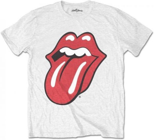 The Rolling Stones Unisex Tee Classic Tongue White (Retail Pack) L
