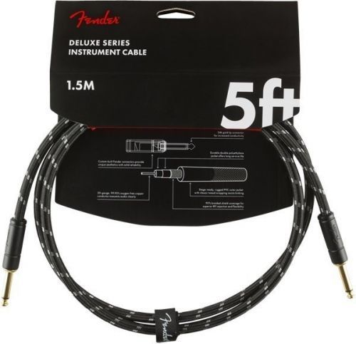 Fender Deluxe Series Instruments Cable S/S 1,5 m Black Tweed