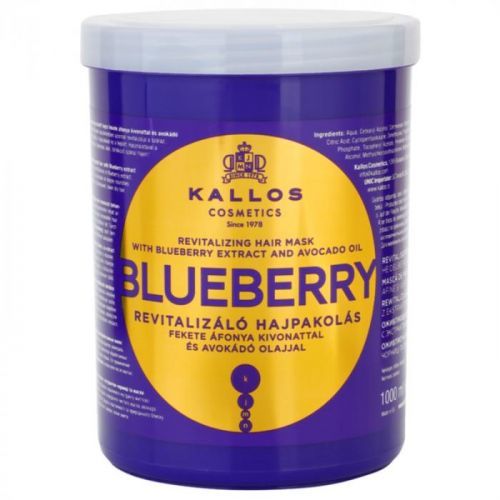 Kallos KJMN Revitalizing Mask For Dry, Damaged, Chemically Treated Hair 1000 ml