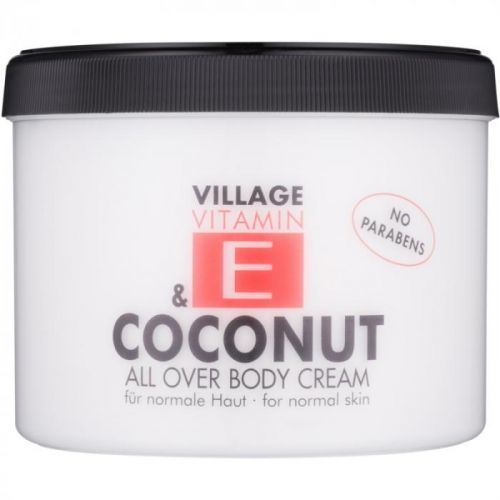 Village Vitamin E Coconut Body Cream paraben-free 500 ml