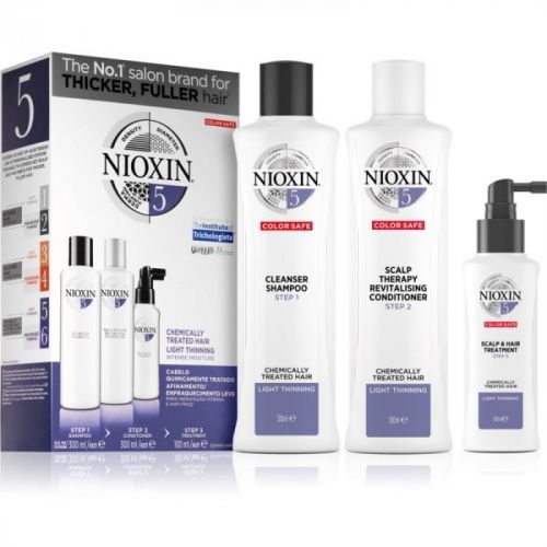 Nioxin System 5 Cosmetic Set (For Moderate To Severe Thinning Of Normal, Natural And Chemically Treated Hair) Unisex