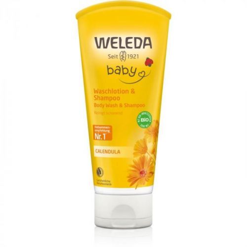 Weleda Baby and Child Shampoo and Shower Gel for Kids Calendula 200 ml