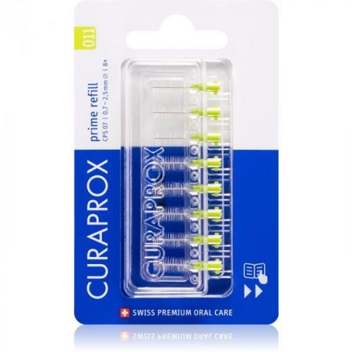 Curaprox Prime Refill Spare Interdental Brushes in Blister CPS 011 1,1- 5,0 mm 8 pc