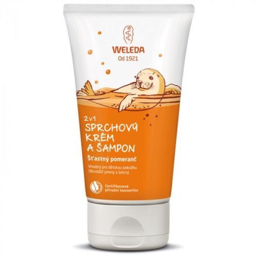Weleda Kids Happy Orange Shower Cream and Shampoo for Children 2 in 1 150 ml