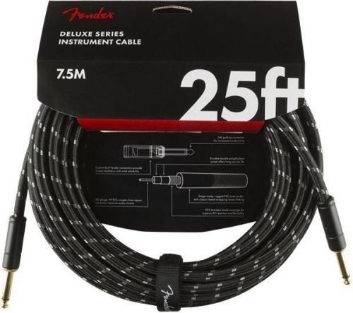 Fender Deluxe Series Instrument Cable S/S 7,5 m Black Tweed