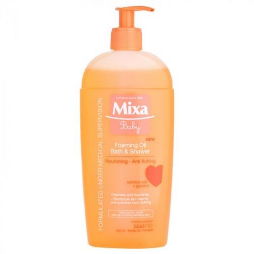 MIXA Baby Foaming Oil For Bath And Shower 400 ml