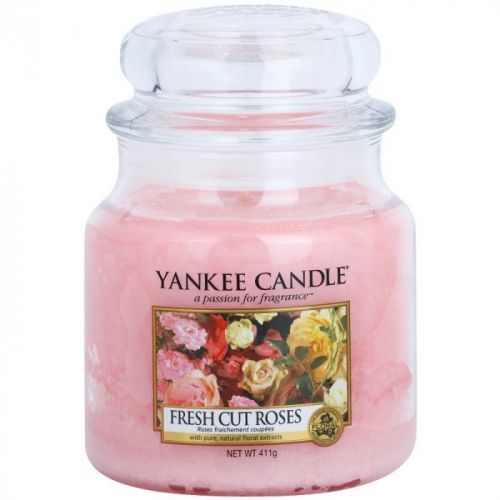 Yankee Candle Fresh Cut Roses scented candle Classic Medium 411 g