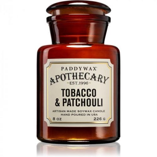 Paddywax Apothecary Tobacco & Patchouli scented candle 226 g