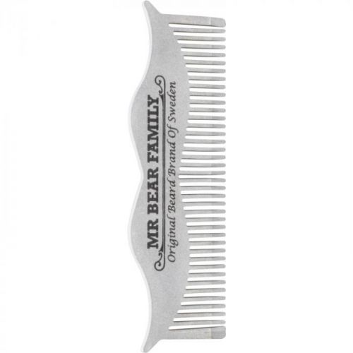 Mr Bear Family Grooming Tools Moustache Steel Comb