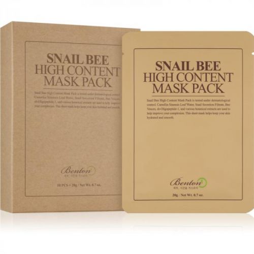 Benton Snail Bee Complex Care Sheet Mask With Snail Extract 10 × 20 g