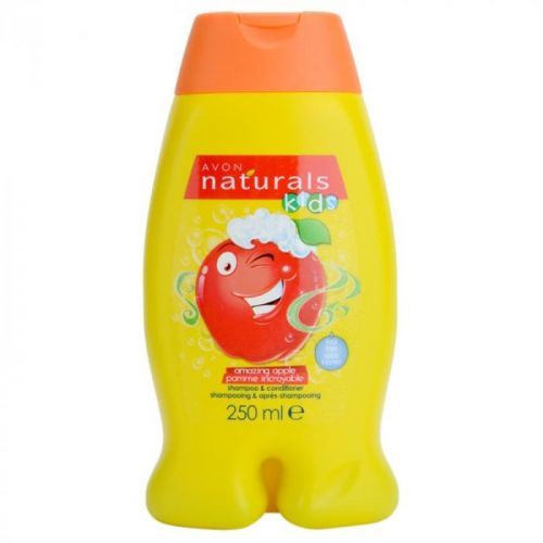 Avon Naturals Kids Shampoo And Conditioner 2 In 1 for Kids Aroma Amazing Apple 250 ml