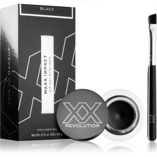 XX by Revolution MAXX IMPACT Gel Eyeliner with Brush Shade Black 3 g